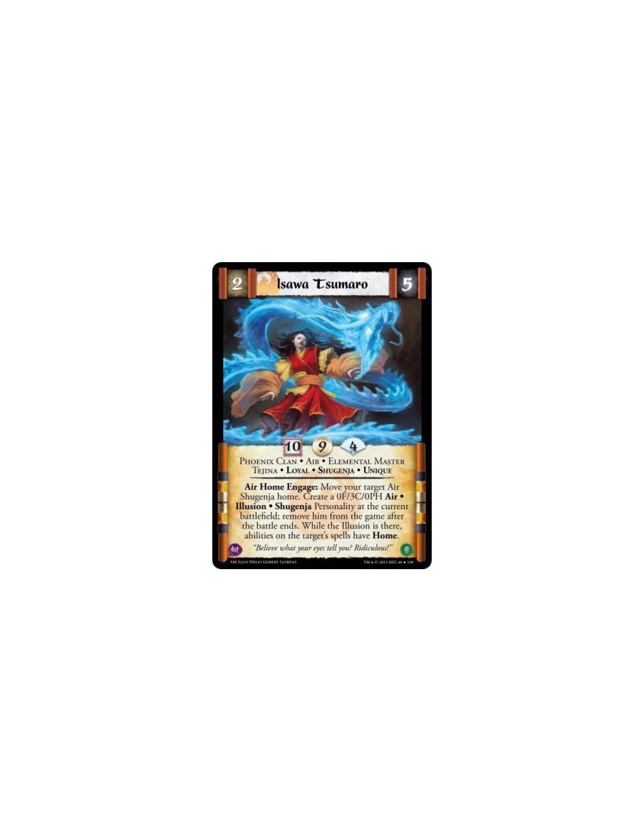 Isawa Tsumaro FOIL  - Phoenix Clan • Air • Elemental Master • Tejina • Loyal • Shugenja • Unique      Air Home Engage: Move your