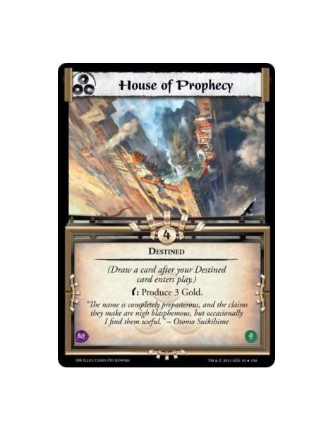 House of Prophecy FOIL  - Destined(Draw a card after your Destined card enters play.)w: Produce 3 Gold.