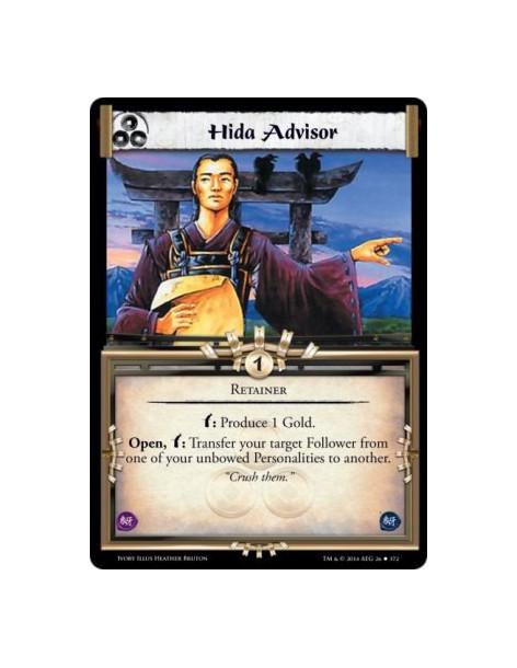 Hida Advisor  - Retainerw: Produce 1 Gold. Open, w: Transfer your target Follower from one of your unbowed Personalities to anot