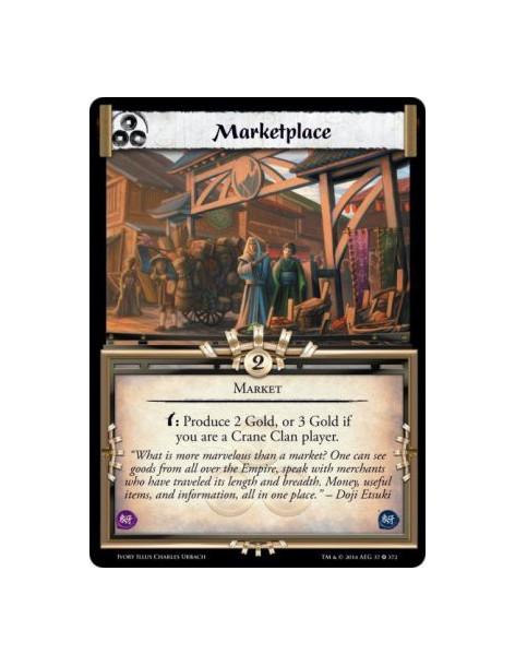 Marketplace  - Marketw: Produce 2 Gold, or 3 Gold if you are a Crane Clan player.