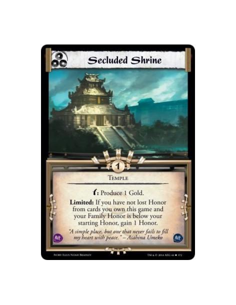 Secluded Shrine  - TempleLimited: If you have not lost Honor from cards you own this game and your Family Honor is below your st