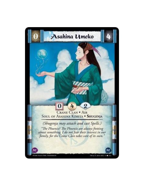 Asahina Umeko  - Air • Crane Clan • Shugenja • Soul of Asahina Kimita(Shugenja may attach and cast Spells.)