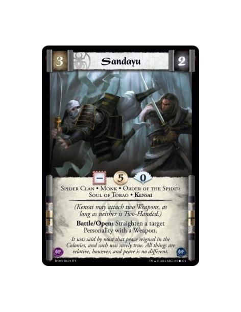 Sandayu  - Spider Clan • Monk • Kensai • Order of the Spider • Soul of Torao(Kensai may attach two Weapons, as long as neither i