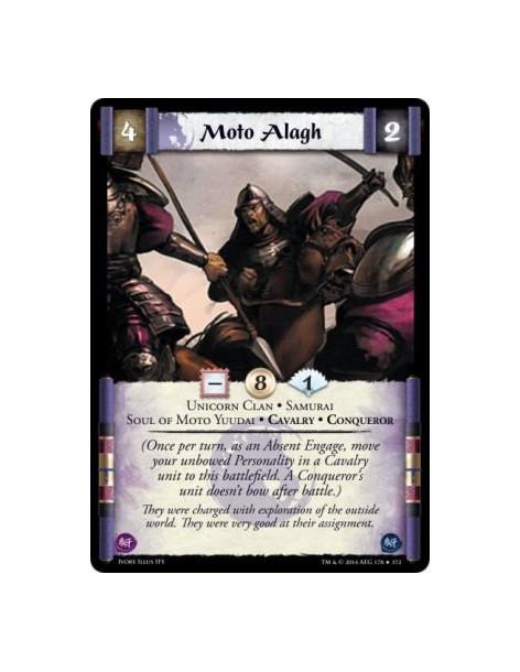 Moto Alagh  - Unicorn Clan • Samurai • Soul of Moto Yuudai • Cavalry • Conqueror(Once per turn, as an Absent Engage, move your u
