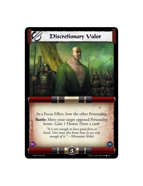 Discretionary Valor  -                               As a Focus Effect, bow the other Personality.Battle: Move your target oppos