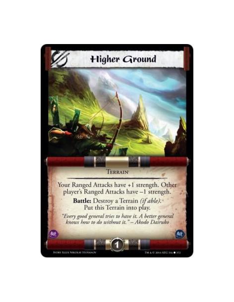 Higher Ground  - Terrain                                              Your Ranged Attacks have +1 strength. Other player's Range