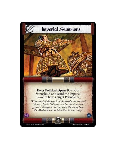 Imperial Summons  - Political                                              Favor Political Open: Bow yo