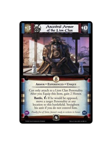 Ancestral Armor of the Lion Clan Exp  - Armor • Experienced • Unique                      Can only attach to a Lion Clan Persona
