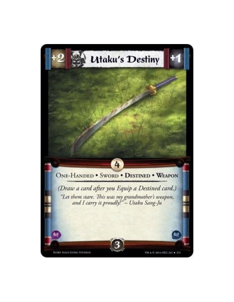 Utaku's Destiny  - One-Handed • Sword • Destined • Weapon                      (Draw a card after you Equip a Destined card.)