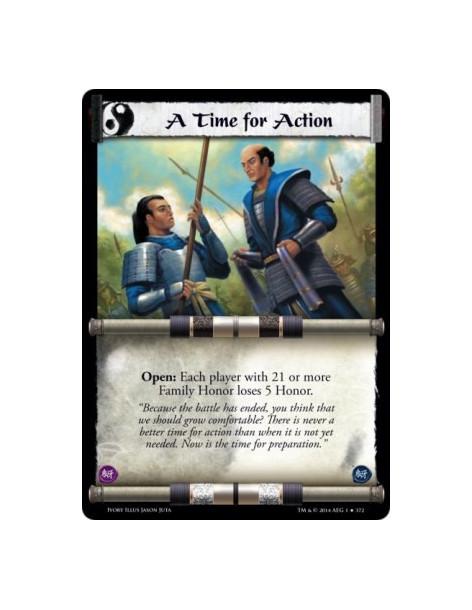 A Time for Action FOIL  - Open: Each player with 21 or more Family Honor loses 5 Honor.