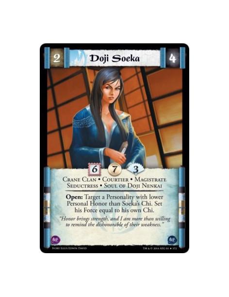 Doji Soeka FOIL  - Courtier • Crane Clan • Magistrate • Seductress • Soul of Doji NenkaiOpen: Target a Personality with lower Pe