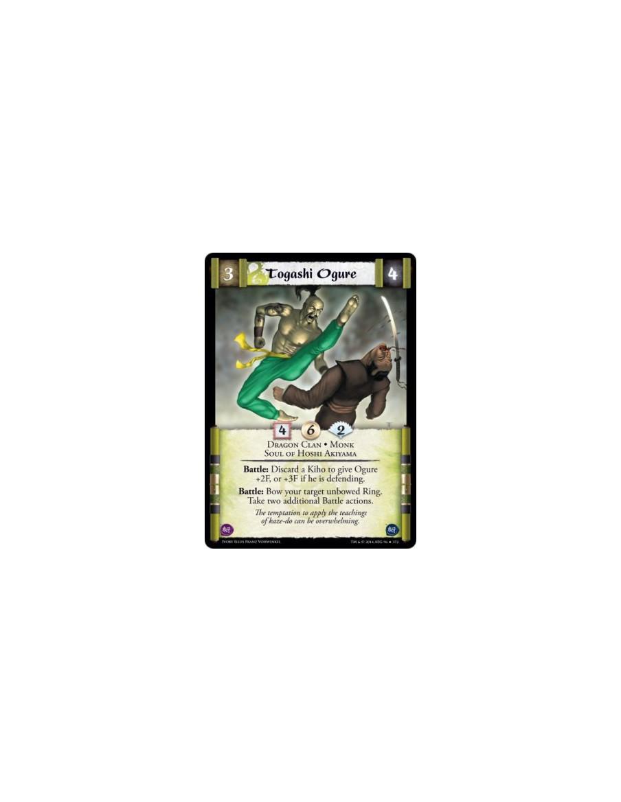 Togashi Ogure FOIL  - Dragon Clan • Monk • Soul of Hoshi AkiyamaBattle: Discard a Kiho to give Ogure +2F, or +3F if he is defend