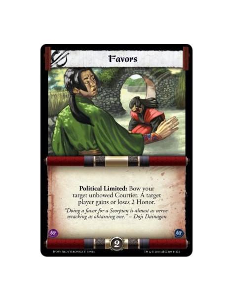 Favors FOIL  - Political                                      Political Limited: Bow your target unbowed Courtier. A target play