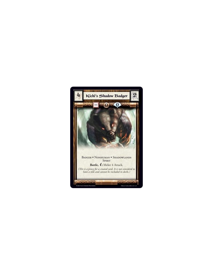 Kichi's Shadow Badger  - Badger · Nonhuman · Shadowlands · SpiritBattle, w: Melee 4 Attack.