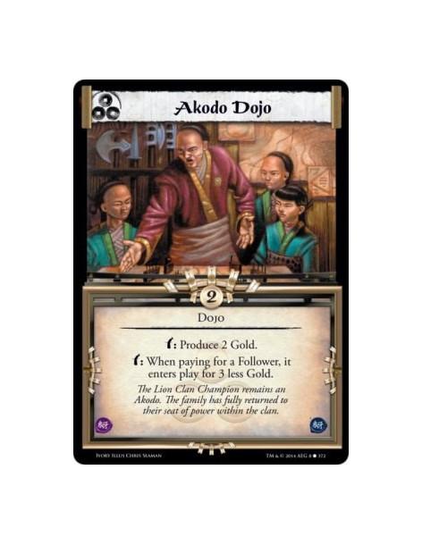 Akodo Dojo FOIL  - Dojow: Produce 2 Gold.w: When paying for a Follower, it enters play for 3 less Gold.
