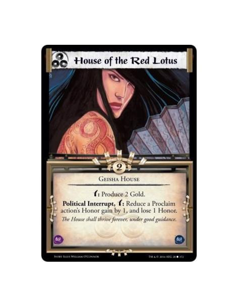 House of the Red Lotus FOIL  - Geisha Housew: Produce 2 Gold. Political Interrupt, w: Reduce a Proclaim action's Honor gain by 1