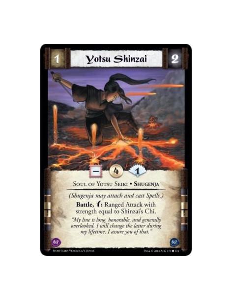 Yotsu Shinzai FOIL  - Soul of Yotsu Seiki • Shugenja(Shugenja may attach and cast Spells.)Battle, w: Ranged Attack with strength