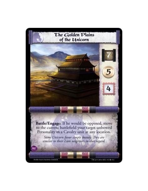 The Golden Plains of the Unicorn FOIL (Both Sides)  -       Battle/Engage: If he would be opposed, move to the current battlefie