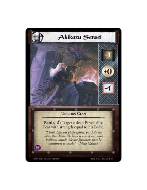 Akikazu Sensei FOIL  - Unicorn ClanBattle, w: Target a dead Personality. Fear with strength equal to his Force.