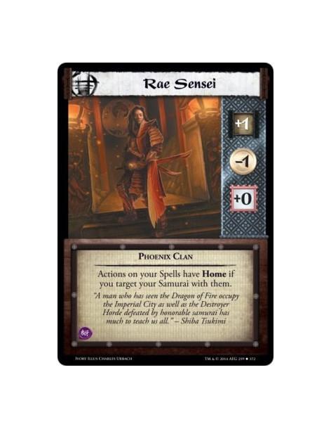 Rae Sensei FOIL  - Phoenix ClanActions on your Spells have Home if you target your Samurai with them.