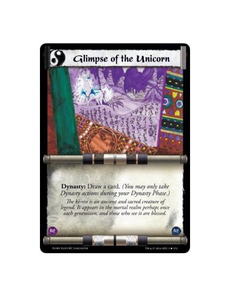 Glimpse of the Unicorn FOIL  - Dynasty: Draw a card. (You may only take Dynasty actions during your Dynasty Phase.)