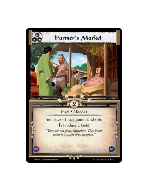 Farmer's Market FOIL  - Farm • MarketYou have +1 maximum hand size.w: Produce 2 Gold.