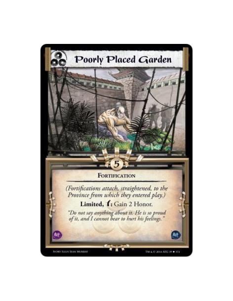 Poorly Placed Garden FOIL  - Fortification(Fortifications attach, straightened, to the Province from which they entered play.) L