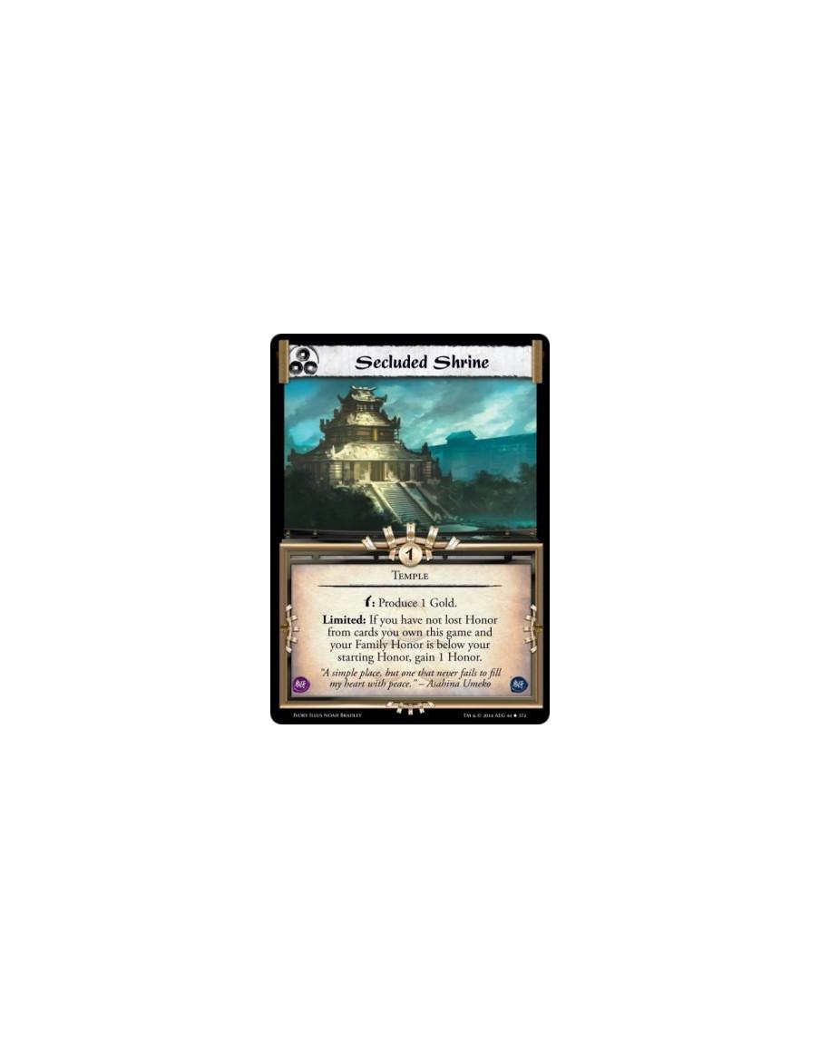 Secluded Shrine FOIL  - TempleLimited: If you have not lost Honor from cards you own this game and your Family Honor is below yo