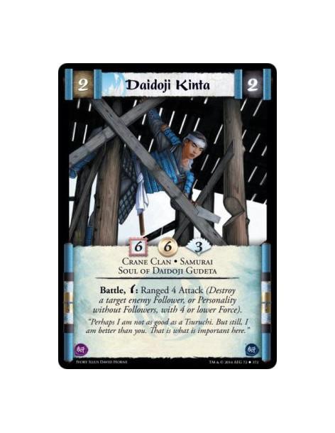 Daidoji Kinta FOIL  - Crane Clan • Samurai • Soul of Daidoji GudetaBattle, w: Ranged 4 Attack (Destroy a target enemy Follower, 