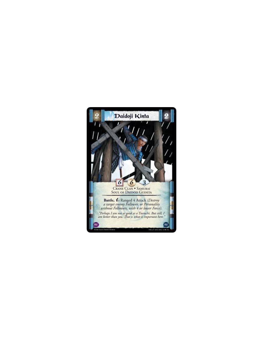 Daidoji Kinta FOIL  - Crane Clan • Samurai • Soul of Daidoji GudetaBattle, w: Ranged 4 Attack (Destroy a target enemy Follower, 