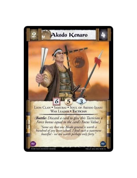 Akodo Kenaro FOIL  - Lion Clan • Samurai • Soul of Akodo Ijiasu • Tactician • War Leader"Some say that one Akodo general is wort