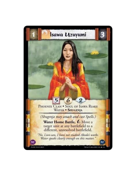 Isawa Uzuyumi FOIL  - Phoenix Clan • Soul of Isawa Riake • Water • Shugenja(Shugenja may attach and cast Spells.) Water Home Bat