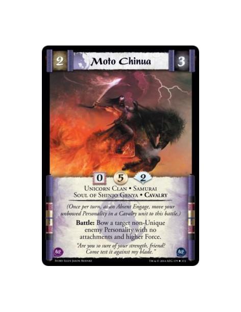 Moto Chinua FOIL  - Unicorn Clan • Samurai • Soul of Shinjo Genya • Cavalry(Once per turn, as an Absent Engage, move your unbowe