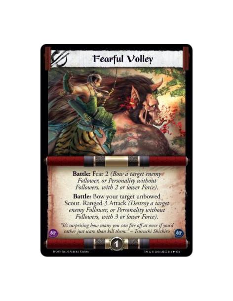 Fearful Volley FOIL  -                                         Battle: Fear 2 (Bow a target enemy Follower, or Personality witho