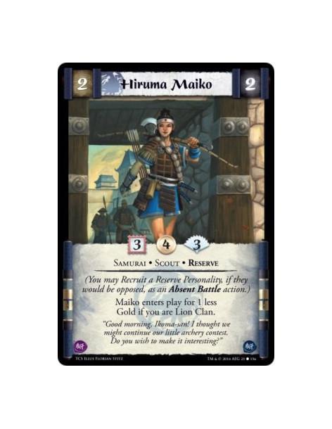 Hiruma Maiko  - Reserve • Samurai • Scout          (You may Recruit a Reserve Personality, if they would be opposed, as an Absen