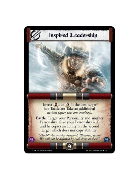 Inspired Leadership  - Invest&nbsp;2, or [0] if the first target is a Tactician: Take an additional action (after this one resol