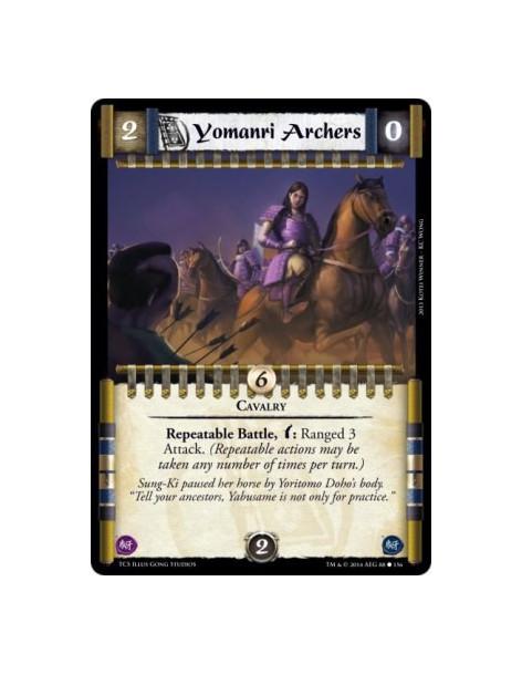 Yomanri Archers  - Cavalry          Repeatable Battle, w: Ranged 3 Attack. (Repeatable actions may be taken any number of times 