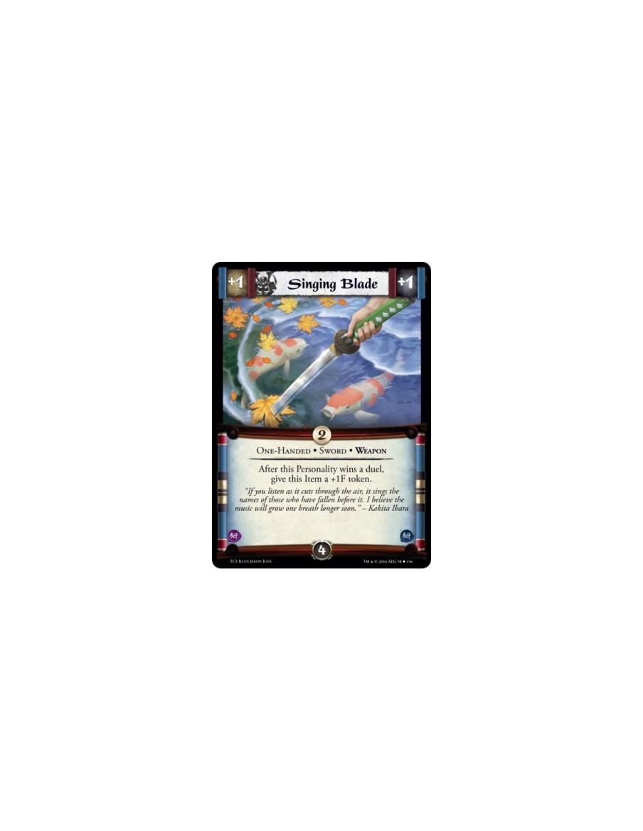 Singing Blade  - One-Handed • Sword • Weapon            After this Personality wins a duel, give this Item a +1F token.