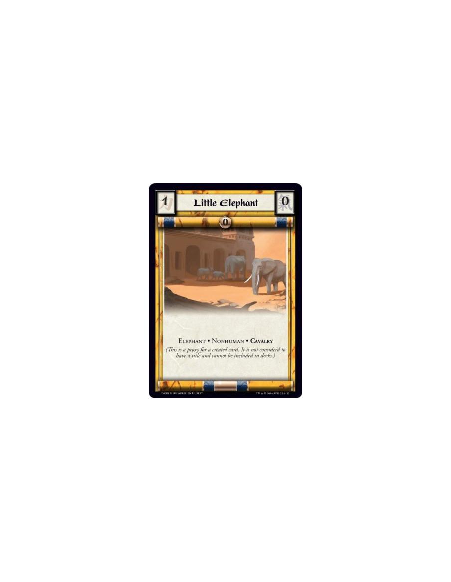 Little Elephant  - Cavalry • Elephant • Nonhuman            (This is a proxy for a created card. It is not considered to have a 