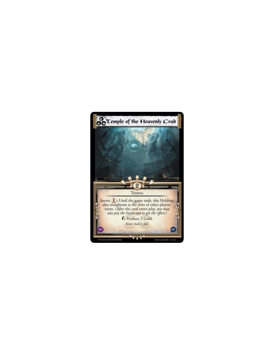 Temple of the Heavenly Crab FOIL  - Temple        Invest : Until the game ends, this Holding also straightens at the start of ot