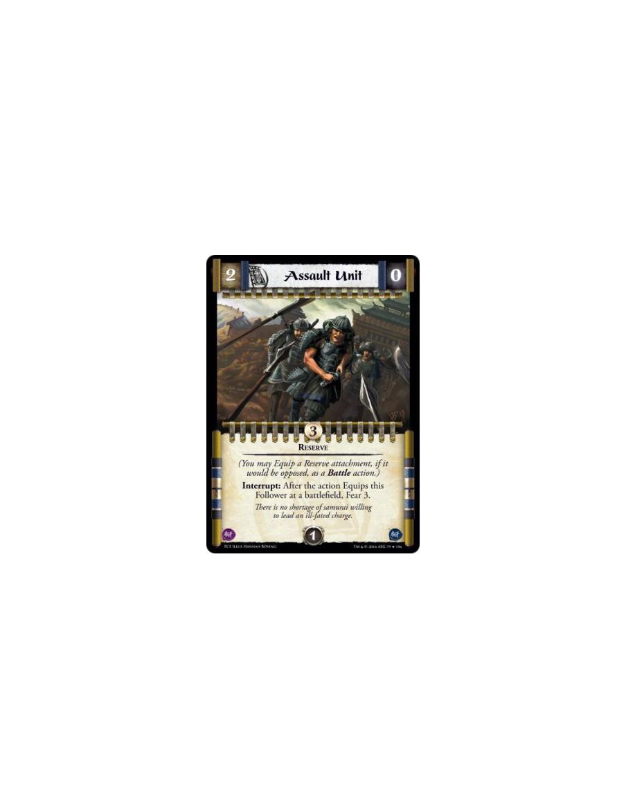 Assault Unit FOIL  - Reserve(You may Equip a Reserve attachment, if it would be opposed, as a Battle action.)Interrupt: After th