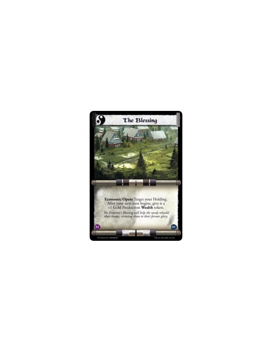 The Blessing FOIL  - Economic Open: Target your Holding. After your next turn begins, give it a +1 Gold Production Wealth token.