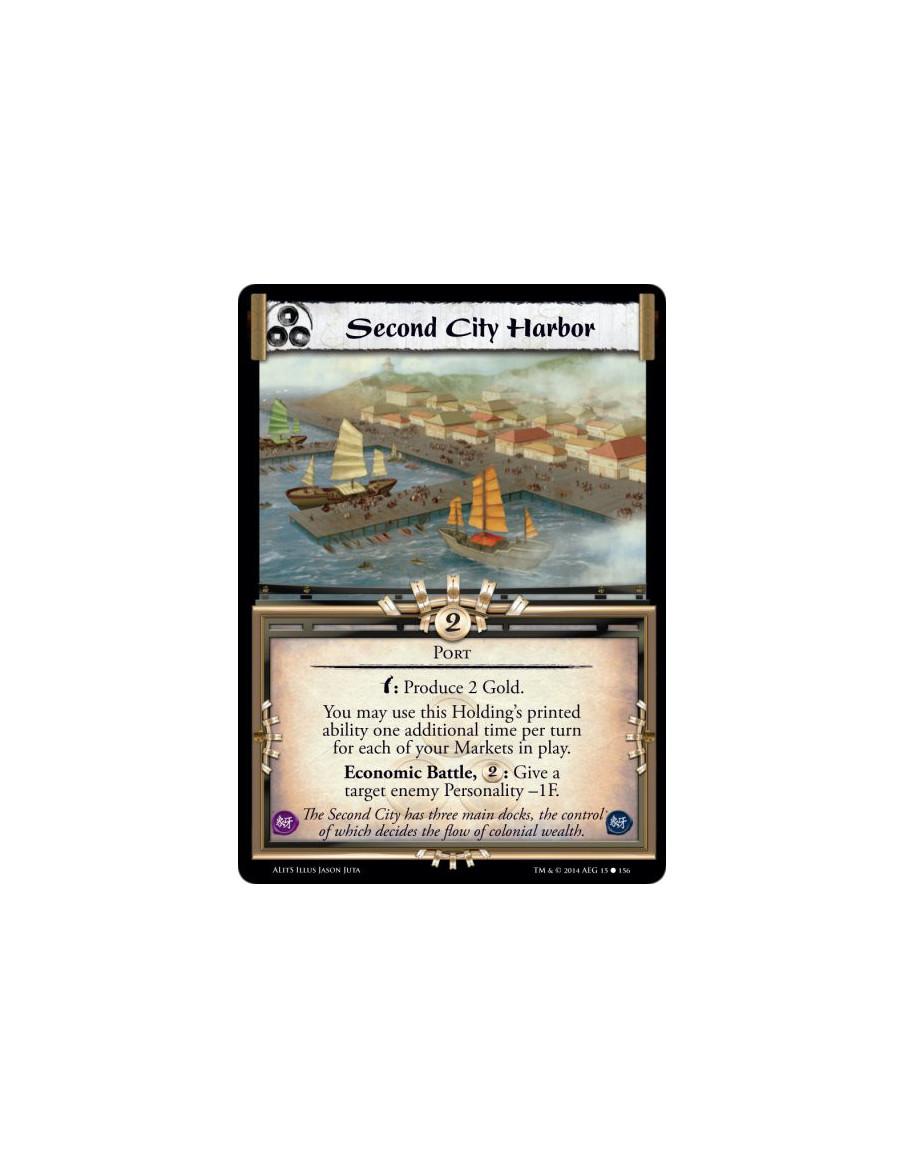 Second City Harbor  - Portw: Produce 2 Gold.You may use this Holding's printed ability one additional time per turn for each of 