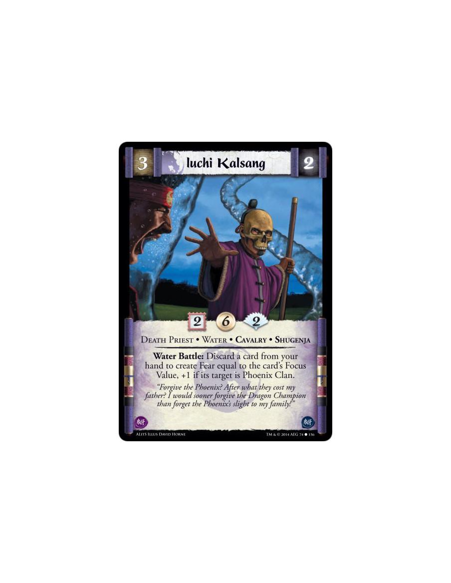 Iuchi Kalsang  - Cavalry • Death Priest • Shugenja • WaterWater Battle: Discard a card from your hand to create Fear equal to th