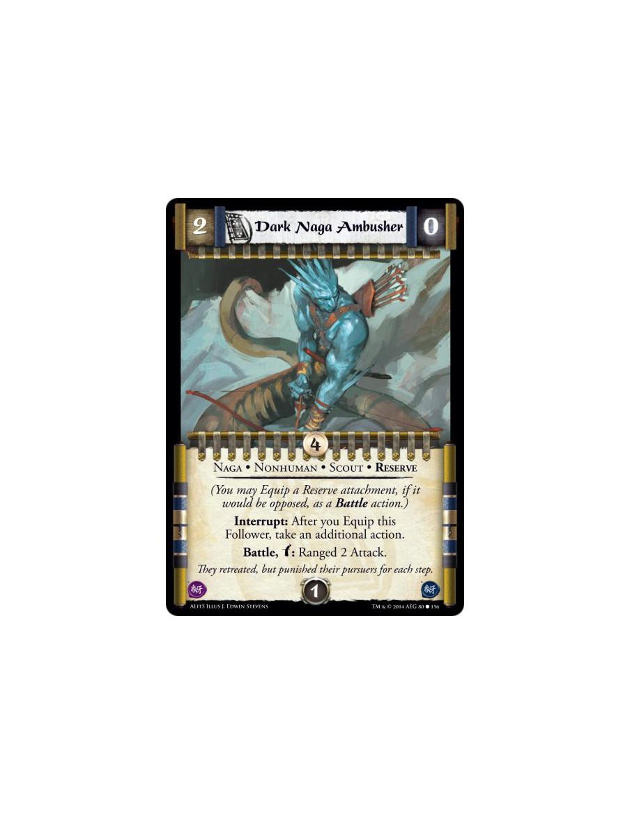 Dark Naga Ambusher  - Naga • Nonhuman • Reserve • Scout(You may Equip a Reserve attachment, if it would be opposed, as a Battle 