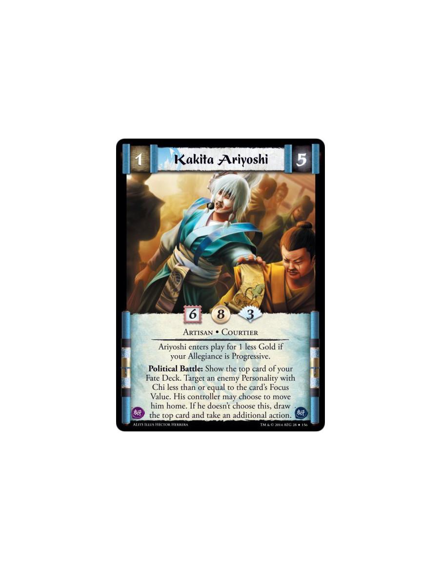 Kakita Ariyoshi FOIL  - Artisan • CourtierAriyoshi enters play for 1 less Gold if your Allegiance is Progressive.Political Battl