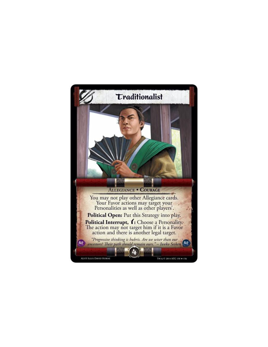 Traditionalist FOIL  - Allegiance • CourageYou may not play other Allegiance cards. Your Favor actions may target your Personali