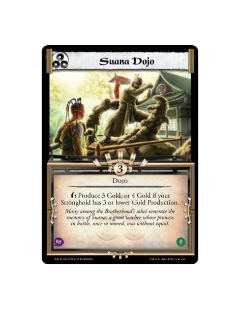 Suana Dojo  - Dojow: Produce 3 Gold, or 4 Gold if your Stronghold has 3 or lower Gold Production.