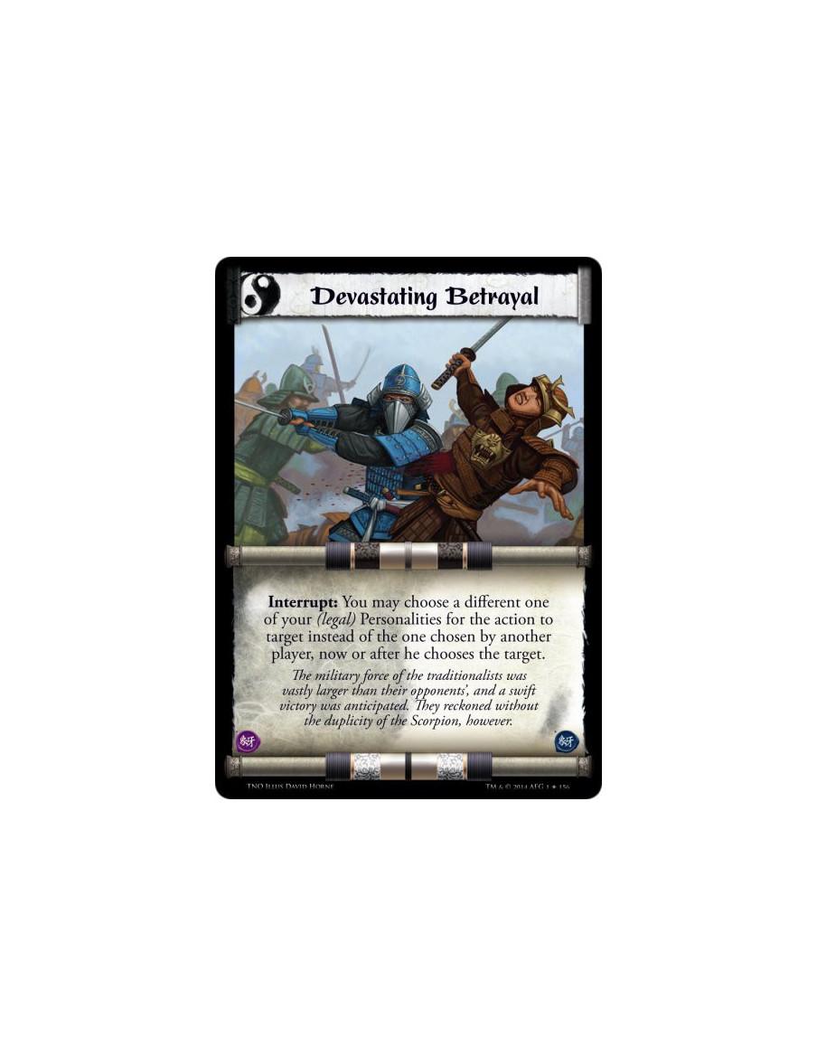 Devastating Betrayal  - Interrupt: You may choose a different one of your (legal) Personalities for the action to target instead