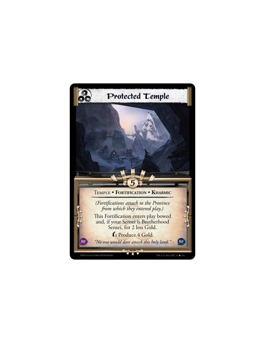 Protected Temple  - Temple • Fortification • Kharmic(Fortifications attach to the Province from which they entered play.)This Fo